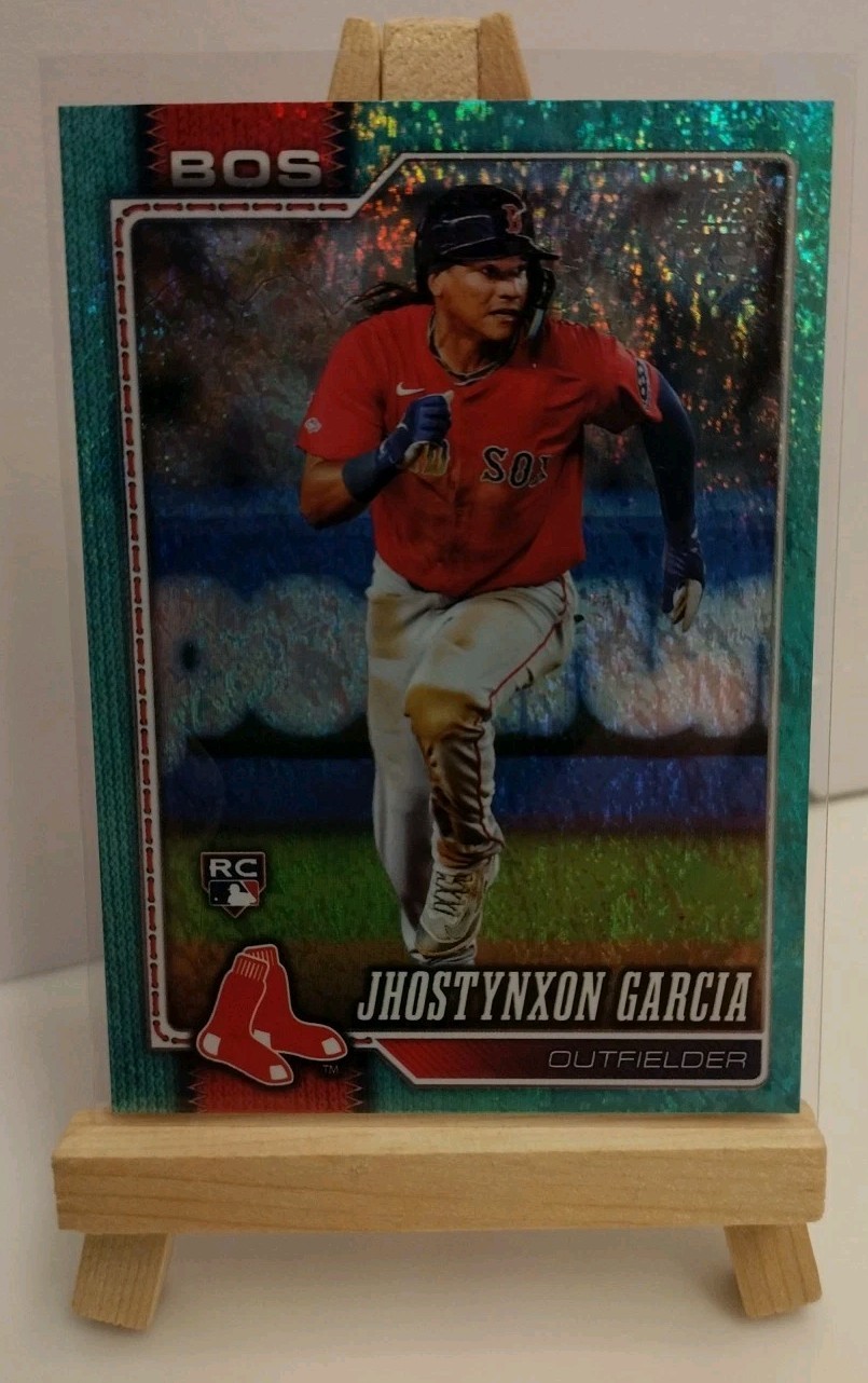 2026 Topps Series 1 Jhostynxon Garcia RC Boston Red Sox 316 AQUA Holo Foil New