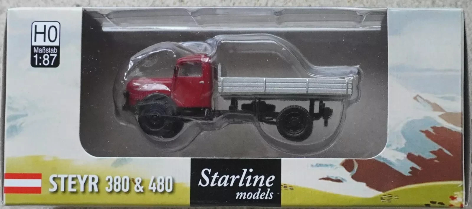 Brekina 58031 Steyr 380/I Tipper Red/Silver by Starline 1:87