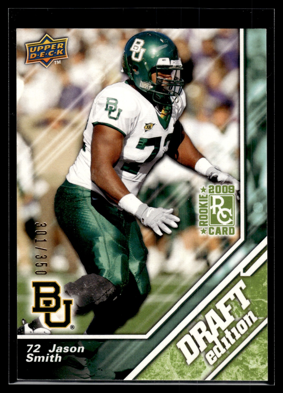 Jason Smith 2009 Upper Deck Draft Edition Card /350 #9
