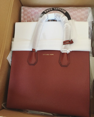 Handtasche Michael Kors Rot Tragetasche Mercer Large