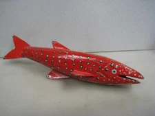 RICHARD J MAURER FISH DECOY WOOD ICE SPEARING FISHING LURE PIERZ MINNESOTA