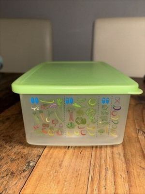 Tupperware Prima Klima Oase 1,6 L Aufbewahrung Kühlschrank Box Deckel Dose grün
