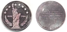 A Nice 1986 Statue of Liberty Centennial One Troy Oz .999 Fine Silver Round