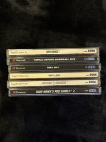 6 Sega Dreamcast Game Lot CIB Tony Hawk 2 Speed Devils Rippin Riders Tested