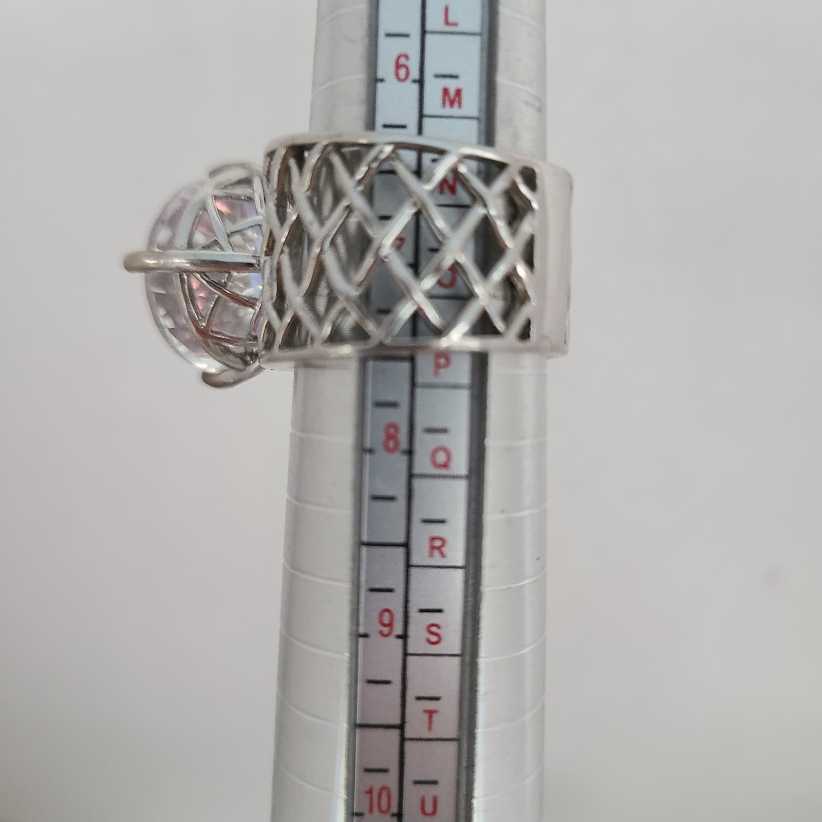 STS Huge Sterling Silver Statement Ring  Aurora B… - image 2