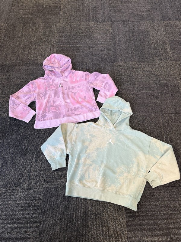 Girls Nike Jordan Brooklyn Essentials Crop Top Hoodie Youth XL