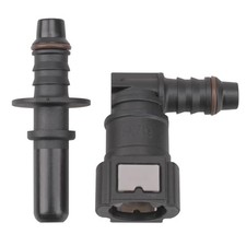 9.89 90 Degree Fuel Line Hose Quick Release Connect 9.89mm to ID8 90 Degree Kit