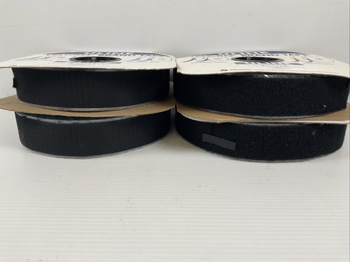 VELCRO (2)HOOK & (2)LOOP= 4 ROLLS OF 2” X75’ ULINE BLACK   S-11714 & S-11715