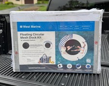 New West Marine Floating Circular Mesh Dock Kit 10ft Inflatable Platform