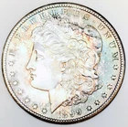 1899 O MORGAN DOLLAR! GEM BU+++! INSANE RAINBOW TONER! UNREAL COLOR! NR #G2111