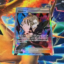 TRAINER Gladion 109/111 Full Art CRIMSON INVASION Moderate Play