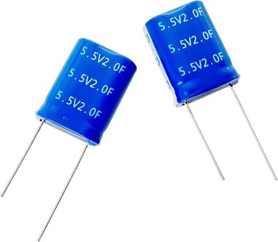 Super Capacitor 5.5V 2F Farad Winding Type Energy Storage On Boa Size: 5.5V 2F