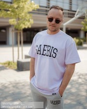 SAEBIS  Lifestyle Herren Oversized T-Shirt vi...