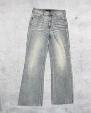 A ropostale High Rise Wide Leg Jeans Women  s 8R Light Wash Raw Hem Y2K Style