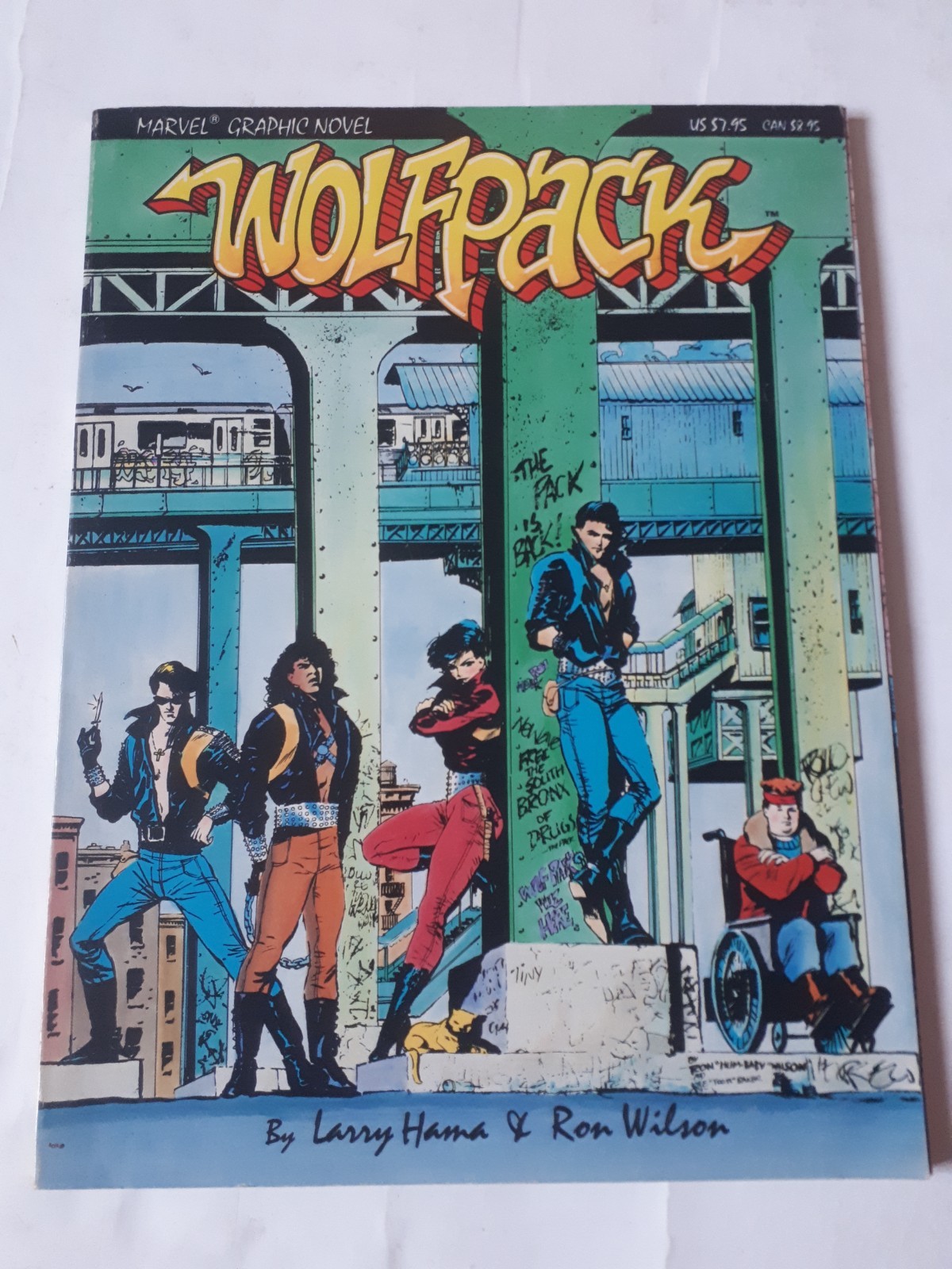 wolfpack 1987 larry hama Marvel graphic novel comics 1st print TPB vfn-