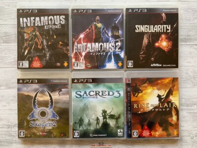 SONY PS3 inFamous 1 2 & & Singularity & Sacred 2 3 & Rise from Laired from Japan