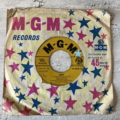 IMPALAS  SORRY (I Ran All The Way Home) /FOOL FOOL FOOL  UK MGM  50s/60s Doo-Wop