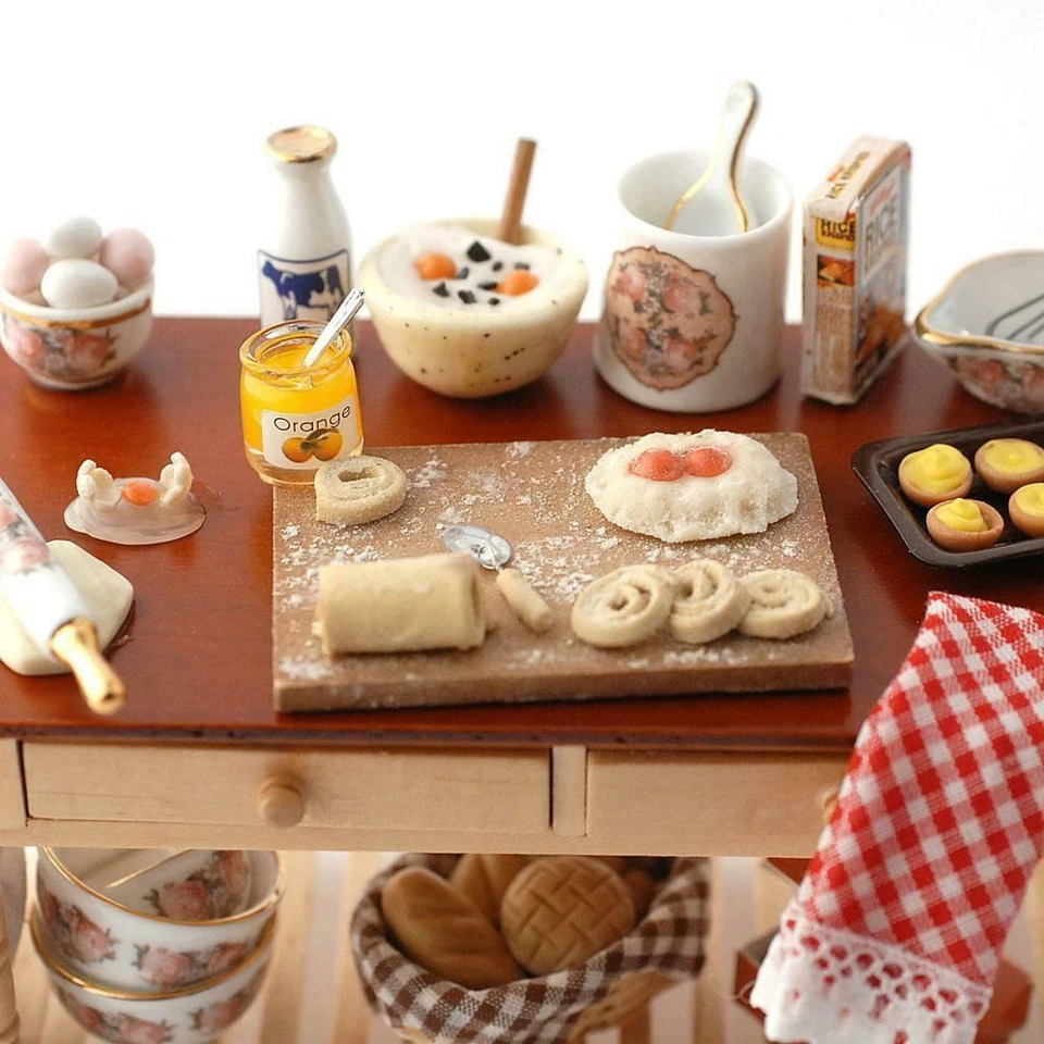 Bambole Casa da Cuocere IN Lavorazione Tavolo Miniatura Reutter Cucina Caffè - Immagine 2 di 4