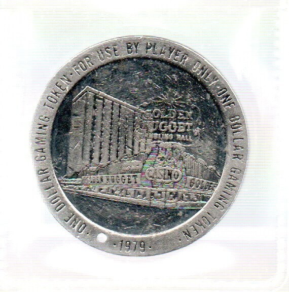 Golden Nugget Casino 1979 Las Vegas Nevada 1 Dollar Gaming Token