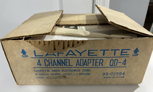 Vintage Lafayette QD-4, 4Channel Audio Stereo Speaker Adapter w/ Original Box - Picture 2 of 12