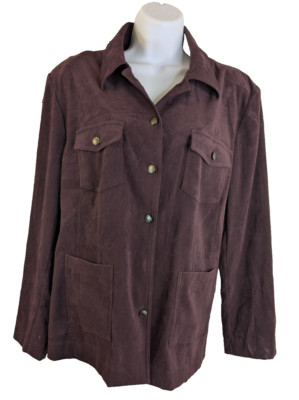 J. M. Collection, Women's Faux Suede Jacket, Size 12, New With Tags