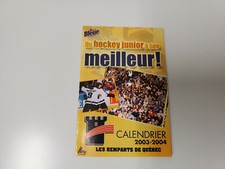 RS20 Quebec Remparts 2003/04 Minor Hockey Pocket Schedule - Labatt Bleue