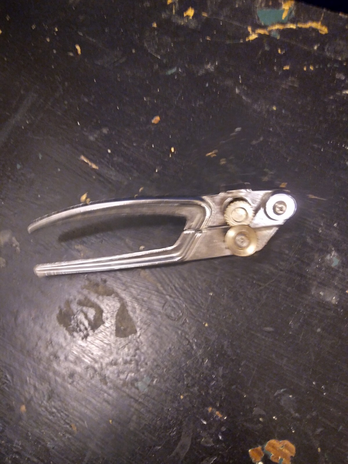 VTG EKCO Hand Held Manual Can Opener Crank Swing Away Made In USA Black