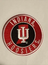 Indiana  Hoosiers vintage embroidered iron on patch 3” X 3” Hoosiers