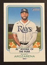 2022 TOPPS HERITAGE RANDY AROZARENA #AW-6 AWARD WINNER INSERT TAMPA BAY RAYS