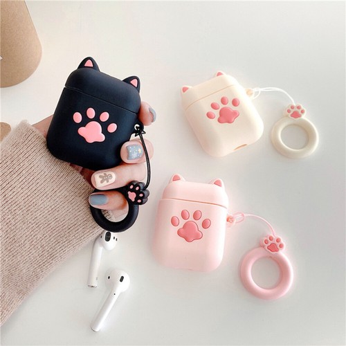 Cat Paw Earphone Cover Ladies Shockproof Protective Case Wireless - 第 12/12 張圖片