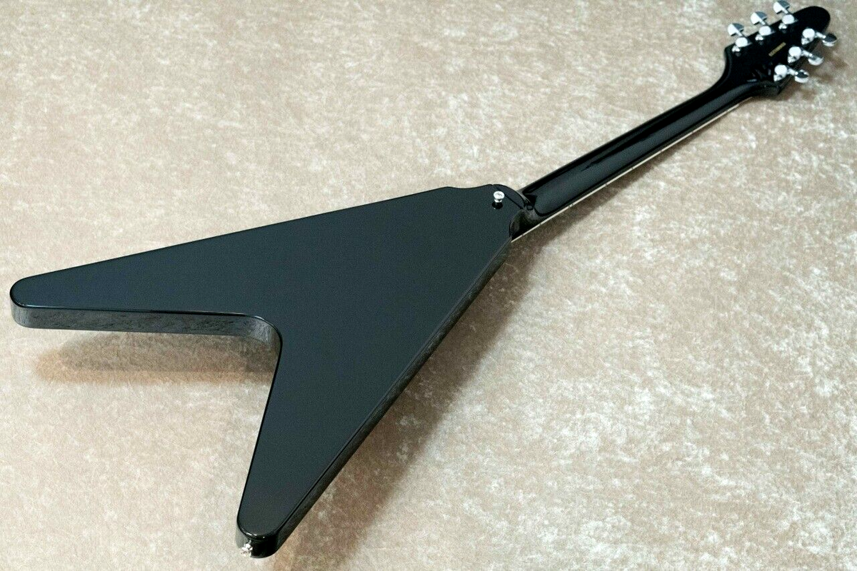 EDWARDS E-FV-LTD Flying V type Black Electric Guitar From EDWARDS E-FV-LTD Flying V type Black Electric Guitar From
