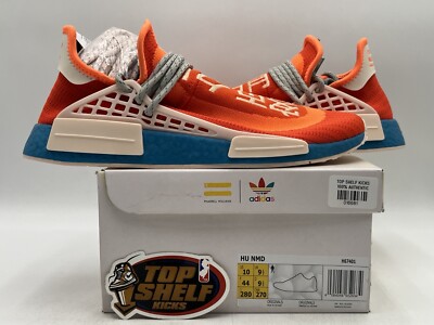 Size 7.5- adidas Pharrell x NMD Human Race Extra Eye - Bold Orange Adidas X Pharrell Williams Human Race Nmd Sneakers - Orange  main image 4
