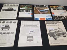 7 Vintage 1967 AMC RAMBLER AMERICAN ADS Original Print Ad Literature