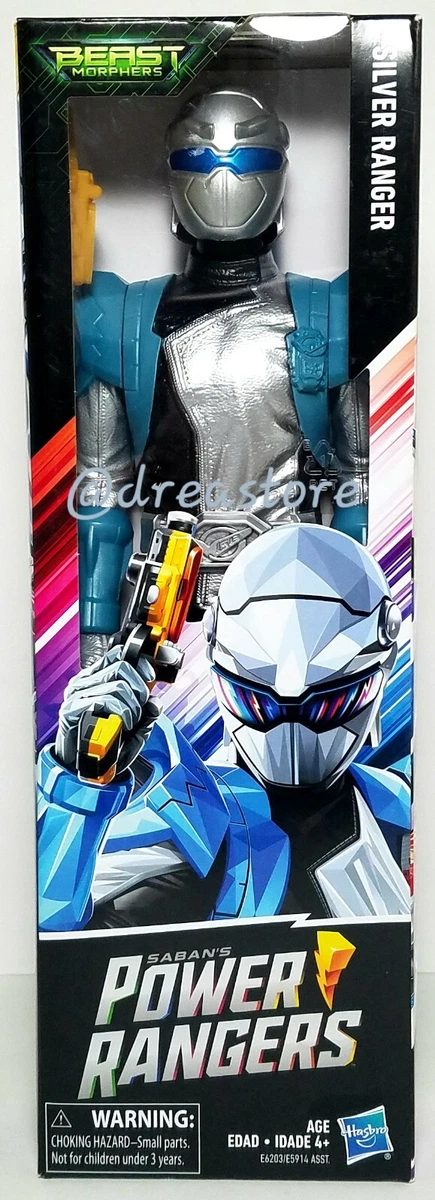 Power rangers beast morphers silver best sale ranger toy