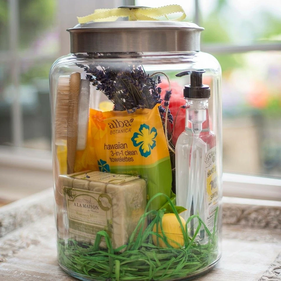 Anchor Hocking 2.5 Gallon Montana Glass Jar with Fresh Seal Lid, Brushed Meta... - Image 2 of 4