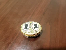 Rare Halcyon Days English Enamels Charles and Diana Royal Wedding Trinket Box