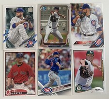 (Lot of 6) Jon Lester Baseball Cards Topps Bowman Chrome