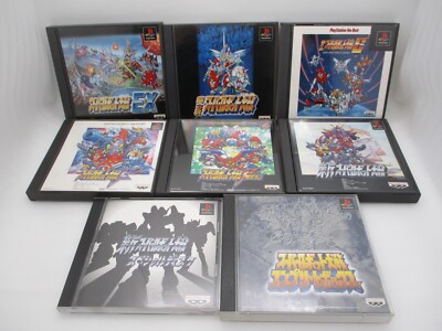PS1 Super Robot Wars 3rd 4th F Kanketsu S EX Shin Complete Box 8 Spiele Japan