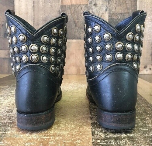 Stivaletti da cowboy Frye 76684 Wyatt neri con borchie donna 6,5 B - Foto 7 di 12