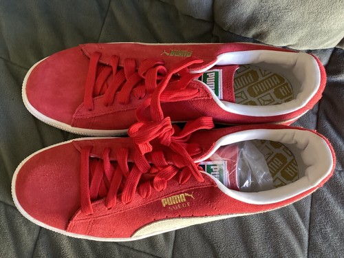 MEN'S PUMA 'SUEDE CLASSIC' SZ 8.5 US SHOES RED. - Picture 3 of 18