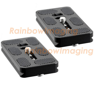 2 x 70mm Quick Release Plate Arca-Swiss Type for Canon Nikon Sony Fujifilm DSLR