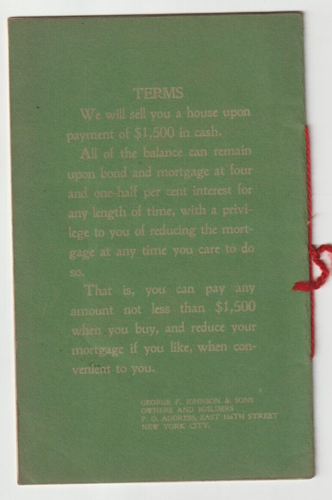 Antique Book Johnson Homes , 1901 Brownstone/ Woodstock/ Bronx Dawson St NYC - 第 2/7 張圖片