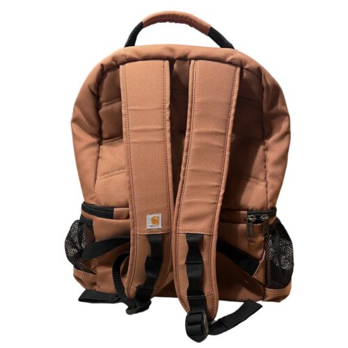 Carhartt Insulated 24 CAN Two Compartment Cooler Backpack Catalyst Brown NWOT - Picture 2 of 24