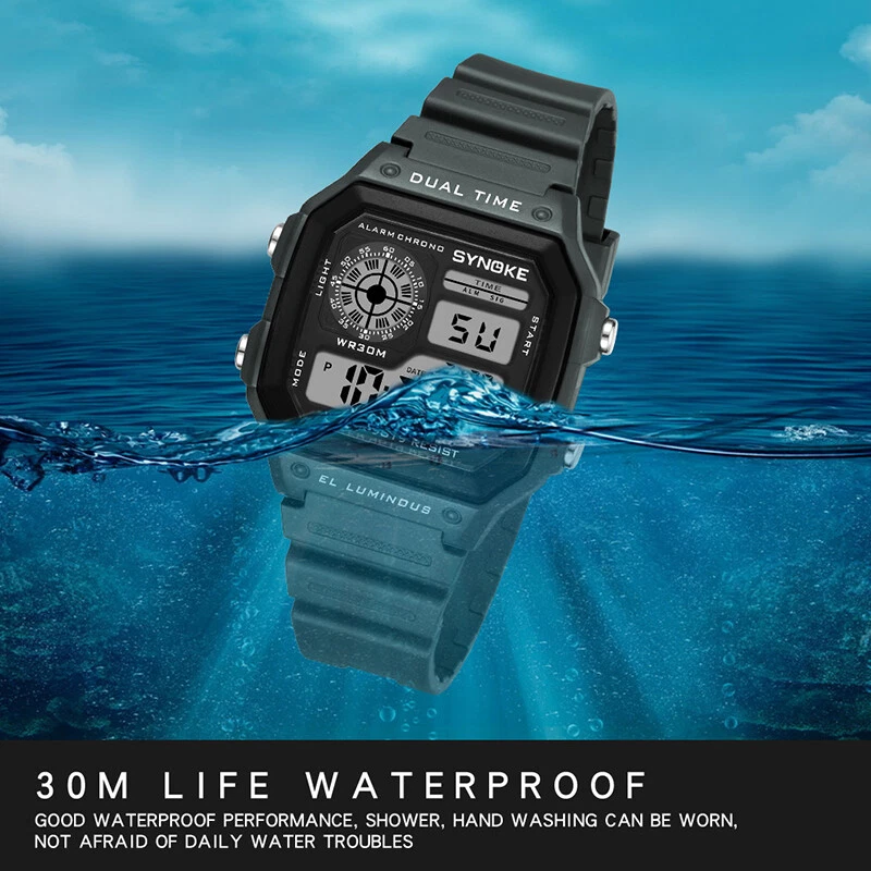 Digital clock hand clearance watch