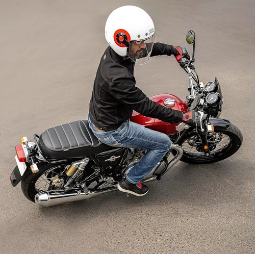 Genuine Royal Enfield Black Deluxe Touring Dual Seat 1990472 Interceptor 650 - Bild 5 von 5