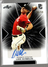 2021 Leaf Perfect Game Showcase Black #BALS2 Luke Schmolke Auto /50