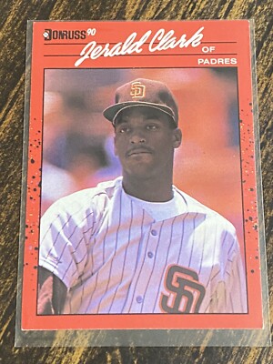 1990 Donruss Jerald Clark 593 San Diego Giants MULTIPLE ERROR Card