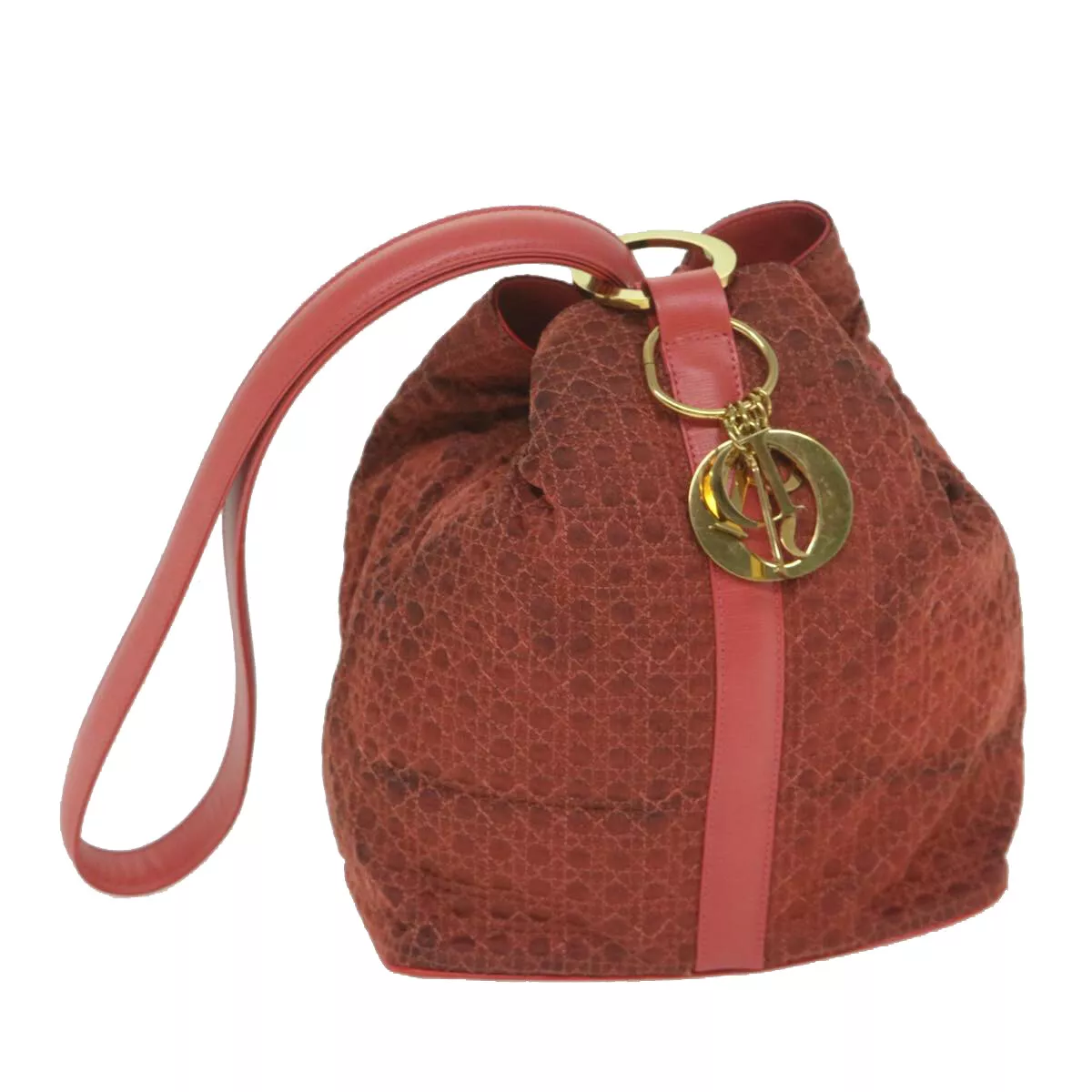 Sac bandoulière Christian Dior Canage nylon rouge authentique bs10264