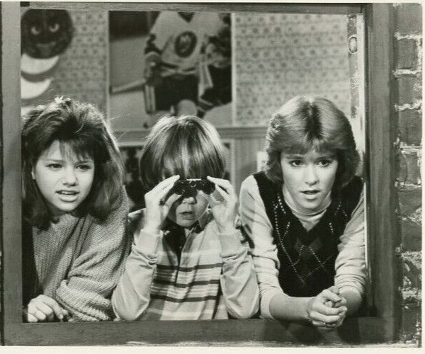1985 Press Photo Ari Meyers Frederick Koehler Allison Smith KATE & ALLIE CBS