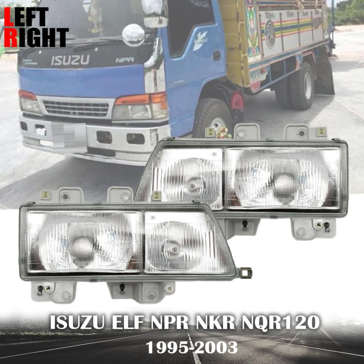 ISUZU ４トン　ヘッドライトセット ISUZU Head Lamp Front Light Pair LH RH For ELF NPR NKR NQR 120